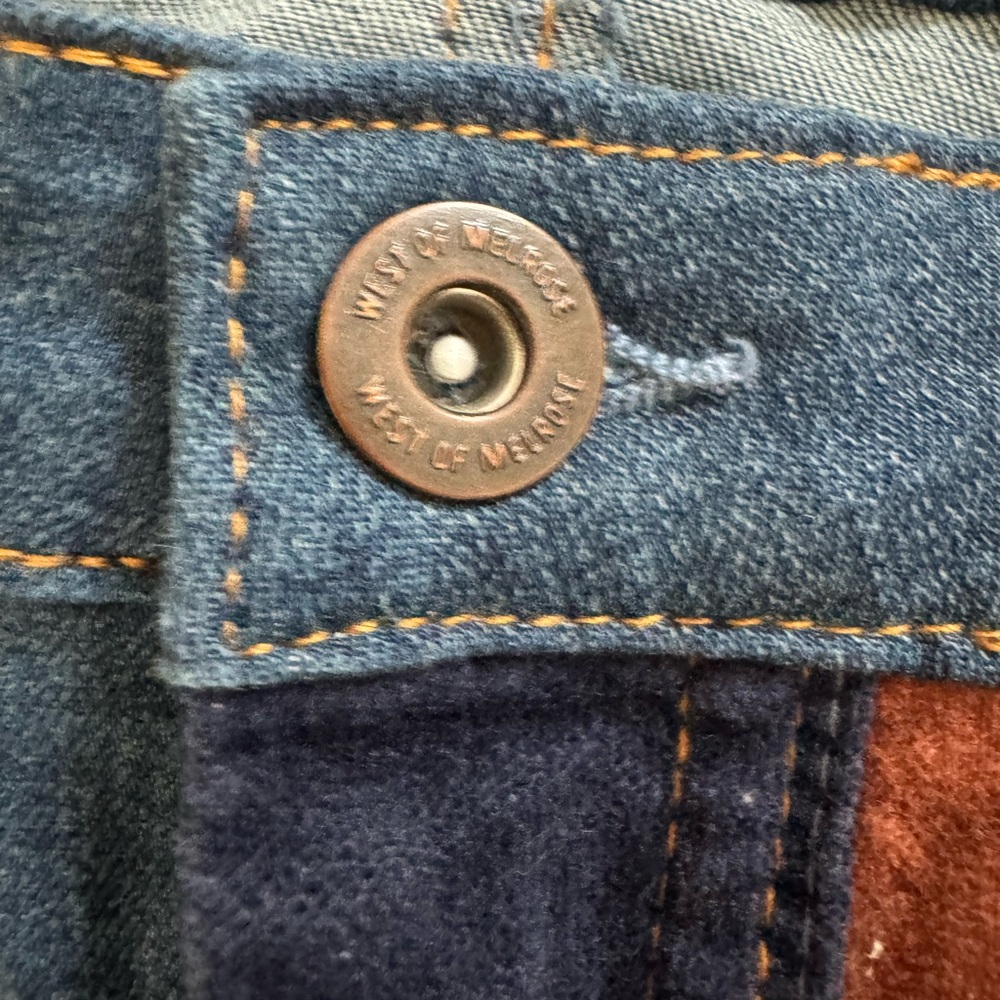West of Melrose Striped Corduroy Flare Jeans - Picture 5 of 8
